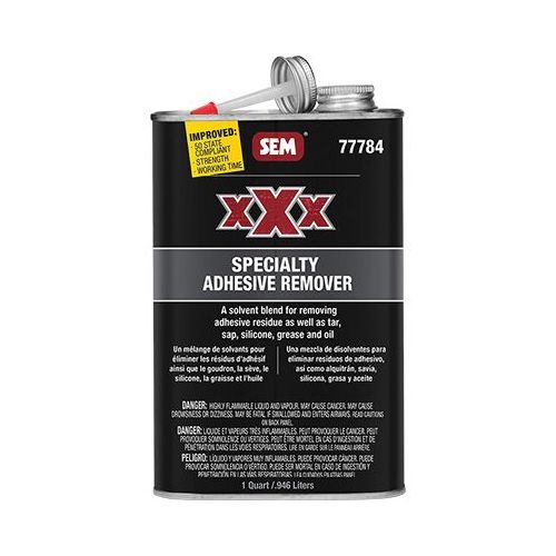 XXX 77784 Universal Adhesive Remover, 1 qt Can, Liquid, Clear