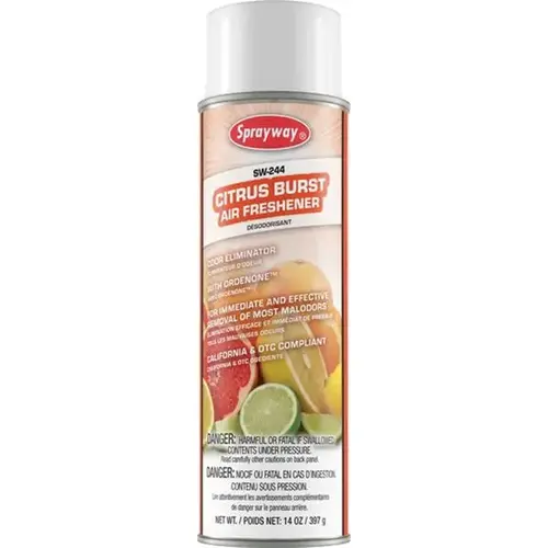 Sprayway 244 SW244 Air Freshener with Ordenone, 20 oz Aerosol Can, White, Aerosol