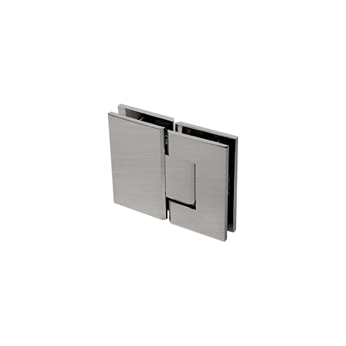 Brushed Nickel Vienna 580 Series Glass-to-Glass Hinge with Internal 5 Degree Pin