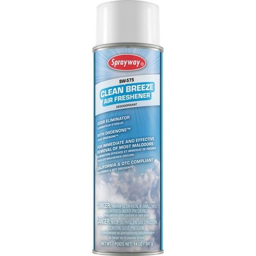 SPRAYWAY SW575 Air Freshener with Ordenone, 20 oz Aerosol Can, White, Aerosol