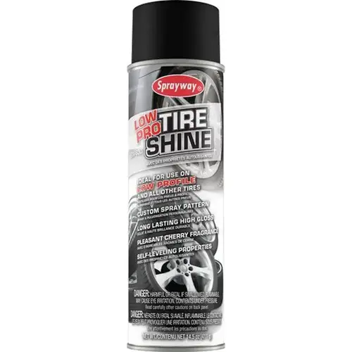 Sprayway SW930 Low Pro Tire Shine, 20 oz Can, Colorless, Spray Aerosol