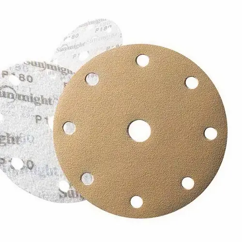 Open Coated Small Link Roll Sanding Disc, 6 in, P180 Grit, Premium Aluminum Oxide, PSA Attachment