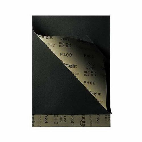 Plain Sheet, 9 in W x 11 in L, P320 Grit, Aluminum Oxide Abrasive, Wet/Dry