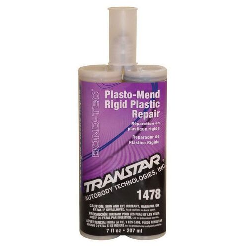 Plasto-Mend Rigid Plastic Repair, 200 mL Cartridge, Black, Semisolid, 24 hr Curing