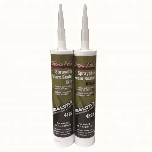 Sprayable Seam Sealer, 11 oz Cartridge, Gray, Solid Paste, 12 to 24 hr Curing