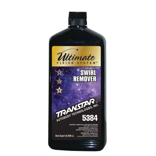 TRANSTAR 5384 Swirl Remover, 1 qt Bottle, White, 440 lb/gal VOC