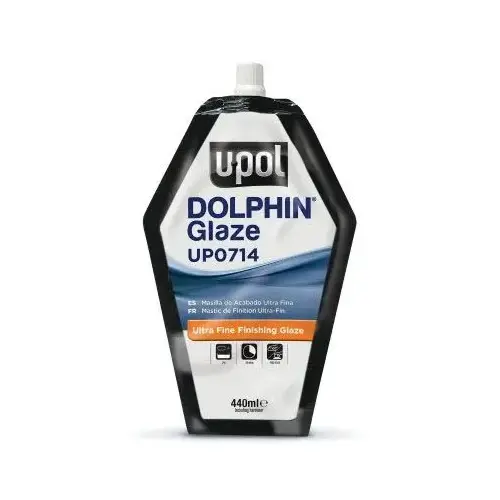 U-POL UP0714 Premium Self-Leveling Finishing Glaze, 14.8 fl-oz Soft Filler Bag, Viscous Liquid Turquoise Green