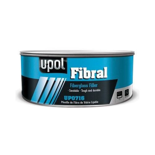 U-POL UP0717 Fiberglass Filler, 1.3 L Can, Yellow, Fibrous/Paste