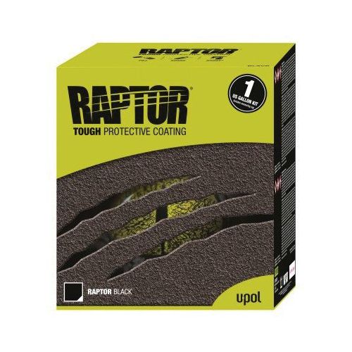 Low VOC Raptor Kit, 1 gal, Black, 125 sq-ft Coverage