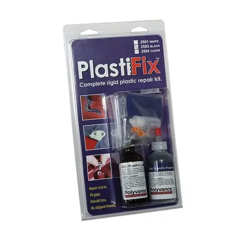 Rigid Plastic Repair Kit, Colorless, Liquid