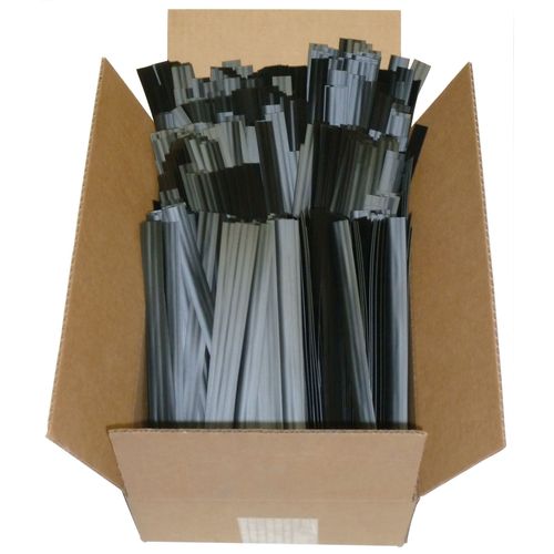 Welding Rod, 12 in L x 5/8 in W x 1/16 in THK, Flat, Polypropylene, Black - pack of 63