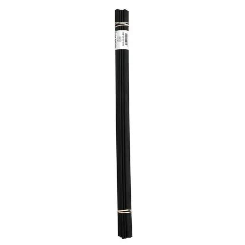 Welding Rod, 1/8 in Dia x 12 in L, Round, ABS, Black