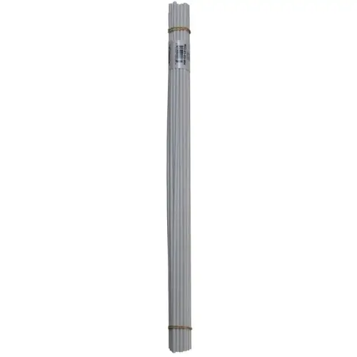 Welding Rod, 1/8 in Dia x 12 in L, Round, ABS, White