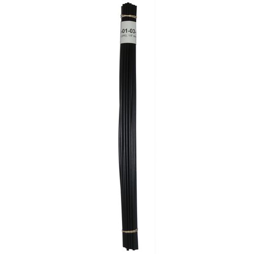 Polyvance R04-01-03-BK Welding Rod, 1/8 in Dia x 12 in L, Round, LDPE, Black