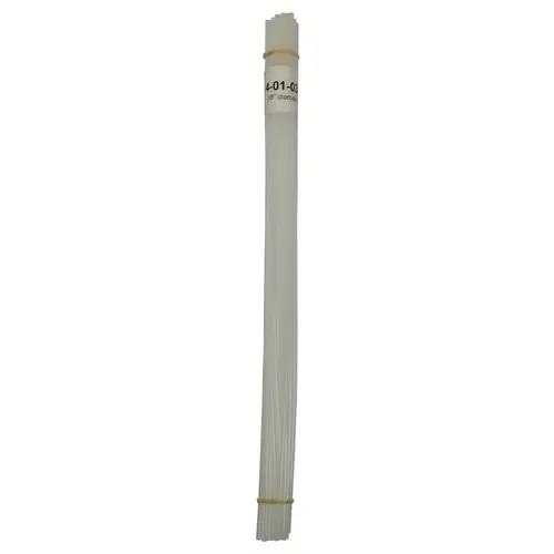 Welding Rod, 1/8 in Dia x 12 in L, Round, LDPE, Natural