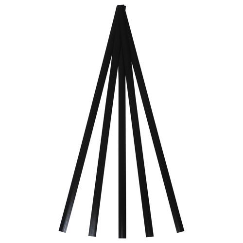 Polyvance R04-04-01-BK Welding Rod, 12 in L x 3/8 in W x 1/16 in THK, Flat, LDPE, Black
