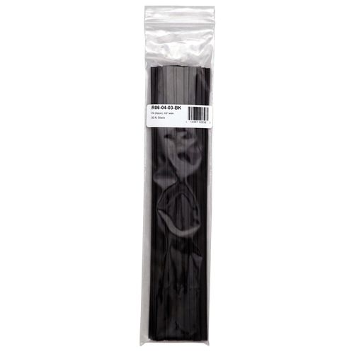 Welding Rod, 12 in L x 3/8 in W x 1/16 in THK, Flat, Nylon, Black - pack of 30