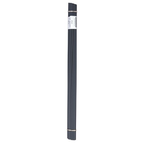 Welding Rod, 1/8 in Dia x 12 in L, Round, PVC, Gray