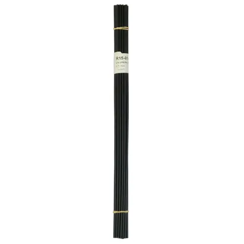 Welding Rod, 1/8 in Dia x 12 in L, Round, Polyphenylene Ether/Polyamide, Black