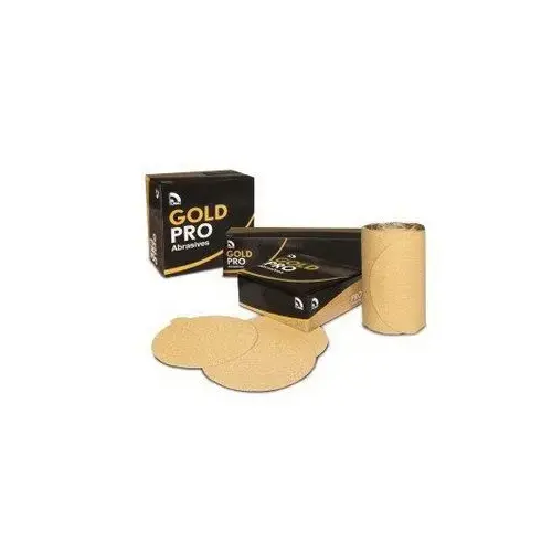 Sanding Disc, 6 in Dia, P600 Grit, Paper Backing, Wet/Dry, PSA Attachment Gold