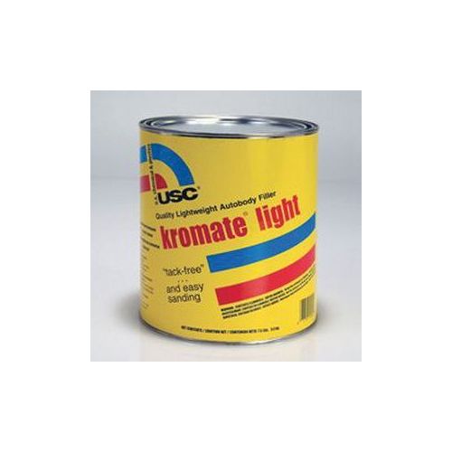 USC 12050 Lightweight Autobody Filler, 1 gal, Yellow, Liquid