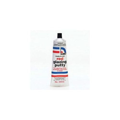 USC 32035 Red Glazing Putty, 1 lb Tube, Paste/Gel