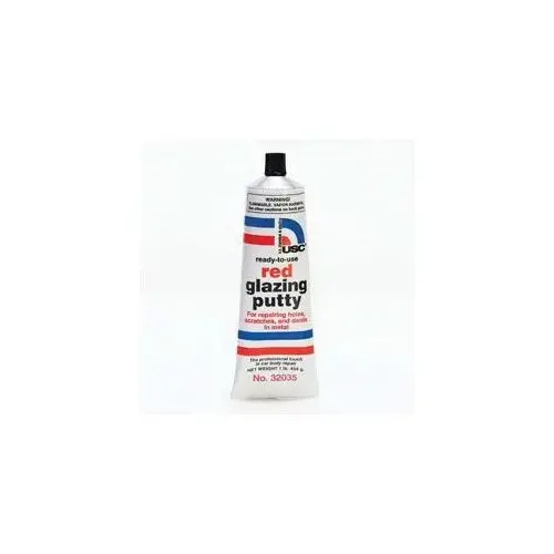 USC 32035 Red Glazing Putty, 1 lb Tube, Paste/Gel