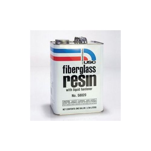 USC 58015 Fiberglass Resin, 1 qt, Amber, Liquid