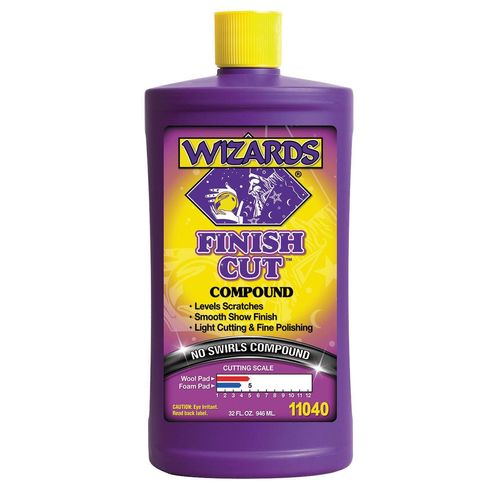 WIZARDS 11040 One Step Compound, 32 oz Bottle, High Gloss, Off-White, Liquid