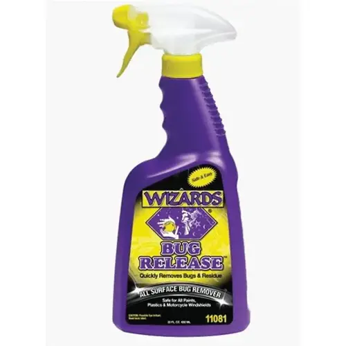 WIZARDS 11081 All Surface Bug Remover, 22 oz Spray Bottle, Yellowish Clear