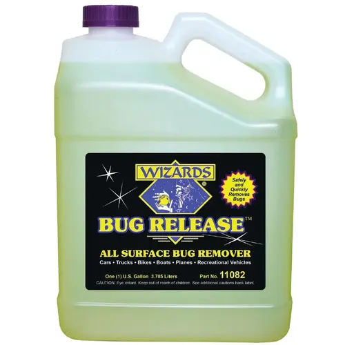 WIZARDS 11082 All Surface Bug Remover, 1 gal Yellowish Clear