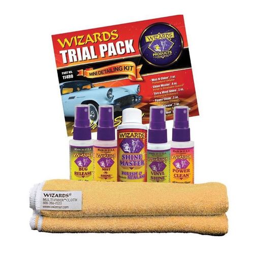 WIZARDS 11480 6-Piece Trial Pack-Mini Detailing Kit