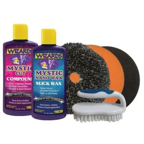 6-Piece Scratch and Swirl Removal Kit, Use With: The Wizard 21 HD Big Throw Polisher