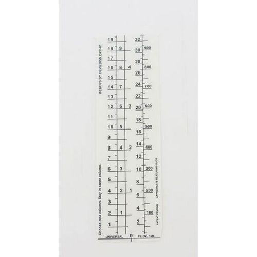 DeVilbiss 802952 DPC-61-K10 Universal Measuring Guide, Use With: 0 to 34 oz Gravity Feed Disposable Cups