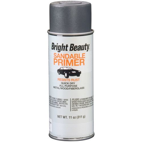 Bright Beauty Sandable Primer; Gray Hot Rod Primer; 11 oz. Aerosol;