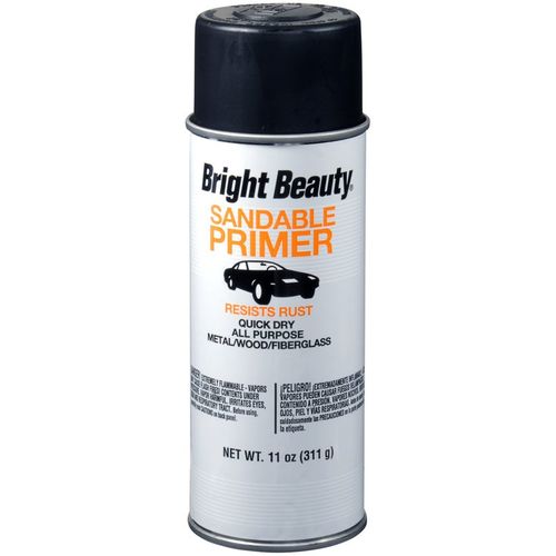 Bright Beauty Sandable Primer; Black Hot Rod Primer; 11 oz. Aerosol;