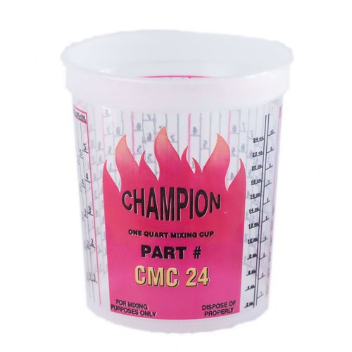 E-Z Mix CMC24 Disposable Mixing Cup with DuPont Ratios, 1 qt
