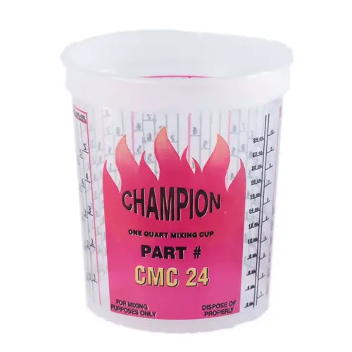 E-Z Mix CMC24 Disposable Mixing Cup with DuPont Ratios, 1 qt