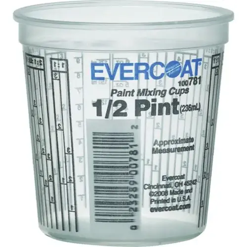 Evercoat 100781 Paint Mixing Cup, 8 oz