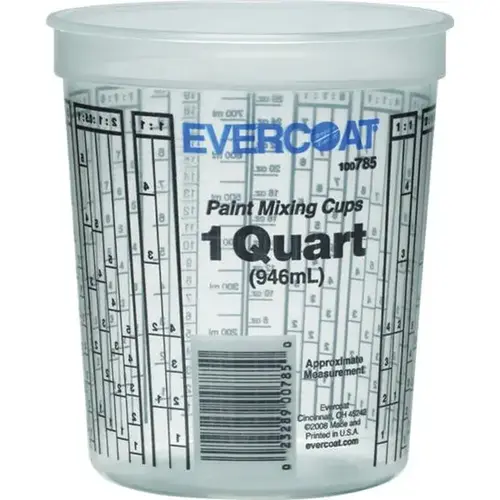 Evercoat 100785 Paint Mixing Cup, 1 qt