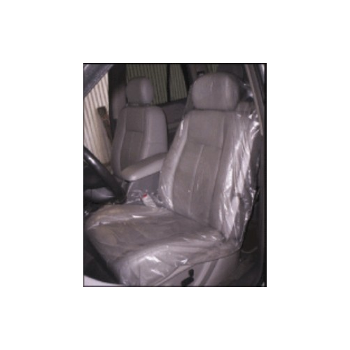 High Teck Products SC125 Plastic Seat Covers - Full Coverage/Heavy-Duty, 125/pkg