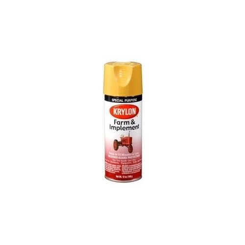 Krylon Farm & Implement Paints; New Caterpillar Yellow; 12 oz. Aerosol