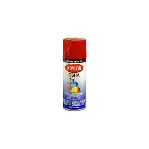 Krylon OSHA Color Paints; Safety Red; 12 oz. Aerosol