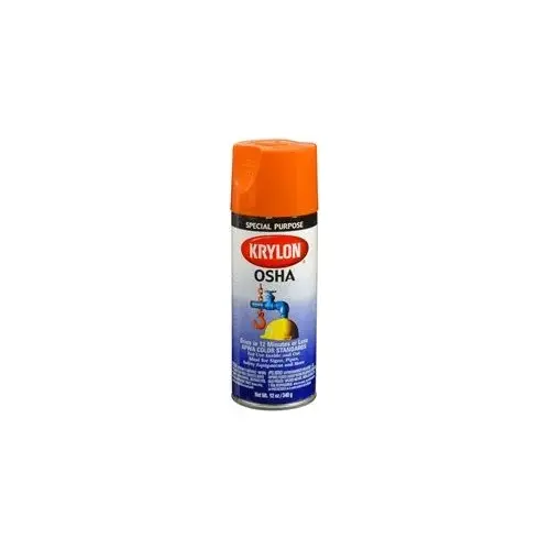 Krylon OSHA Color Paints; Safety Orange; 12 oz. Aerosol