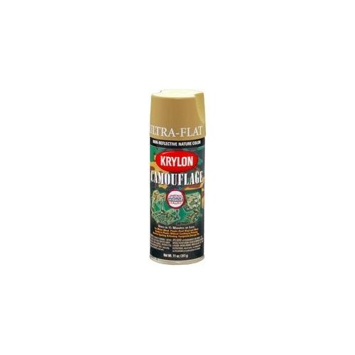 Krylon Camouflage Paint with Fusion for Plastic Technology; Camouflage Khaki;