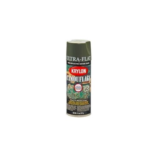 KRYLON 4293 Krylon Camouflage Paint with Fusion for Plastic Technology; Camouflage Olive;