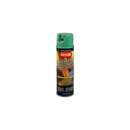 Krylon Marking Paints; Solvent Based; APWA Green; 15 oz. Aerosol