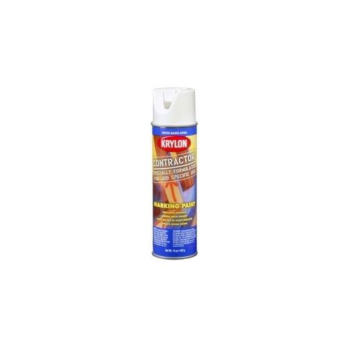 Krylon Marking Paints; Water Based; APWA Brilliant White; 15 oz. Aerosol