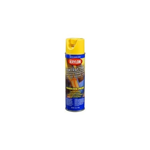 Krylon Marking Paints; Water Based; APWA Utility Yellow; 15 oz. Aerosol