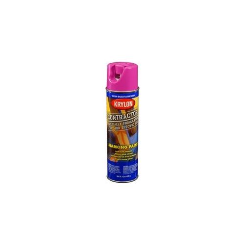 Krylon Marking Paints; Water Based; Fluorescent Purple; 15 oz. Aerosol